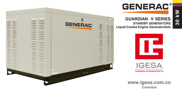 Generador Standby Generac Guardian 25 kW